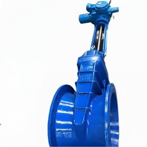 上海湖泉dn350溝槽電動明桿閘閥生產廠家